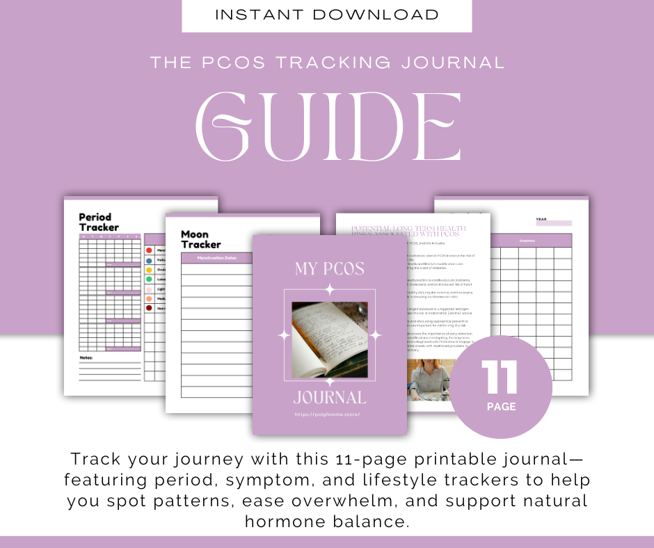 Printable PCOS Wellness Journal – Track Symptoms & Cycles