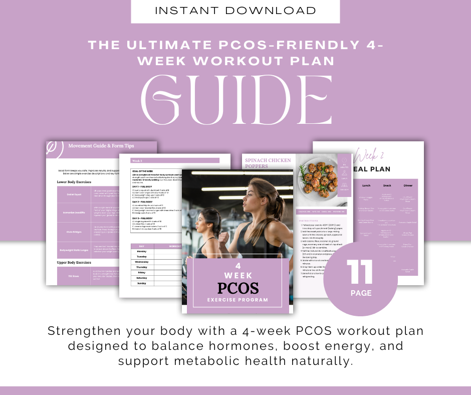 PCOS Workout Plan – 4-Week Strength & Hormone Support Guide