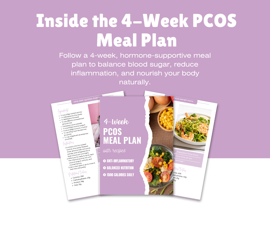 PCOS 4-Week Meal Plan – Hormone-Supportive Digital Guide